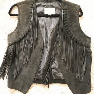 Suede Western Vest